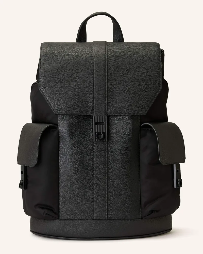 Ferragamo Rucksack Schwarz