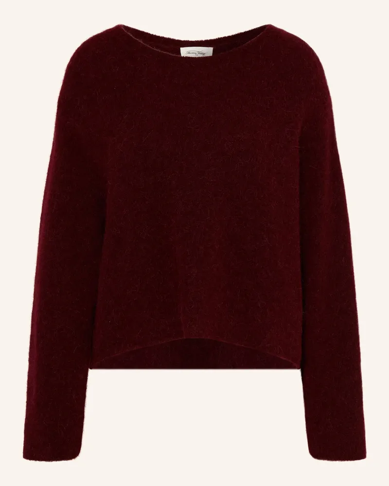 American Vintage Pullover Vitow Mit Alpaka rot Dunkelrot