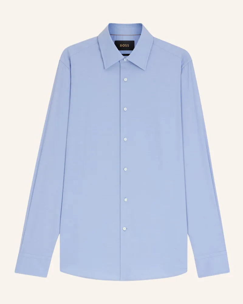 HUGO BOSS Business Hemd L-HAYS-KENT-C1-243 Slim Fit Hellblau