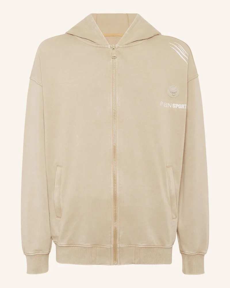 Philipp Plein Kapuzen-Sweatjacket Beige
