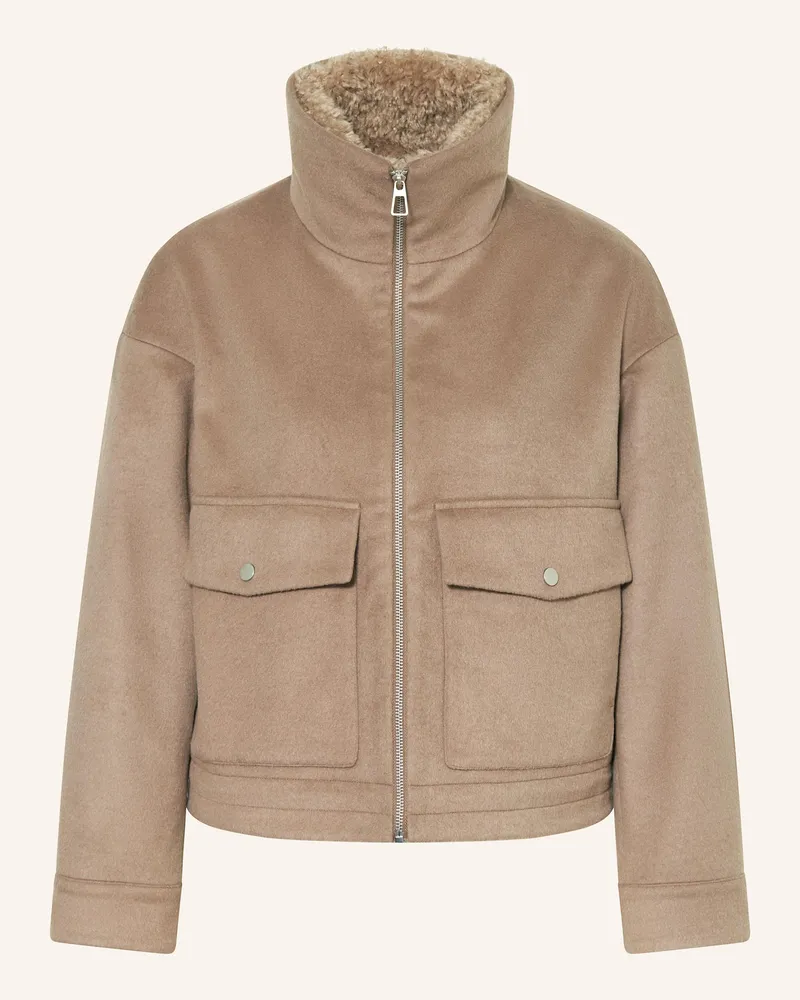 Darling Harbour Blouson mit Teddyfell Taupe