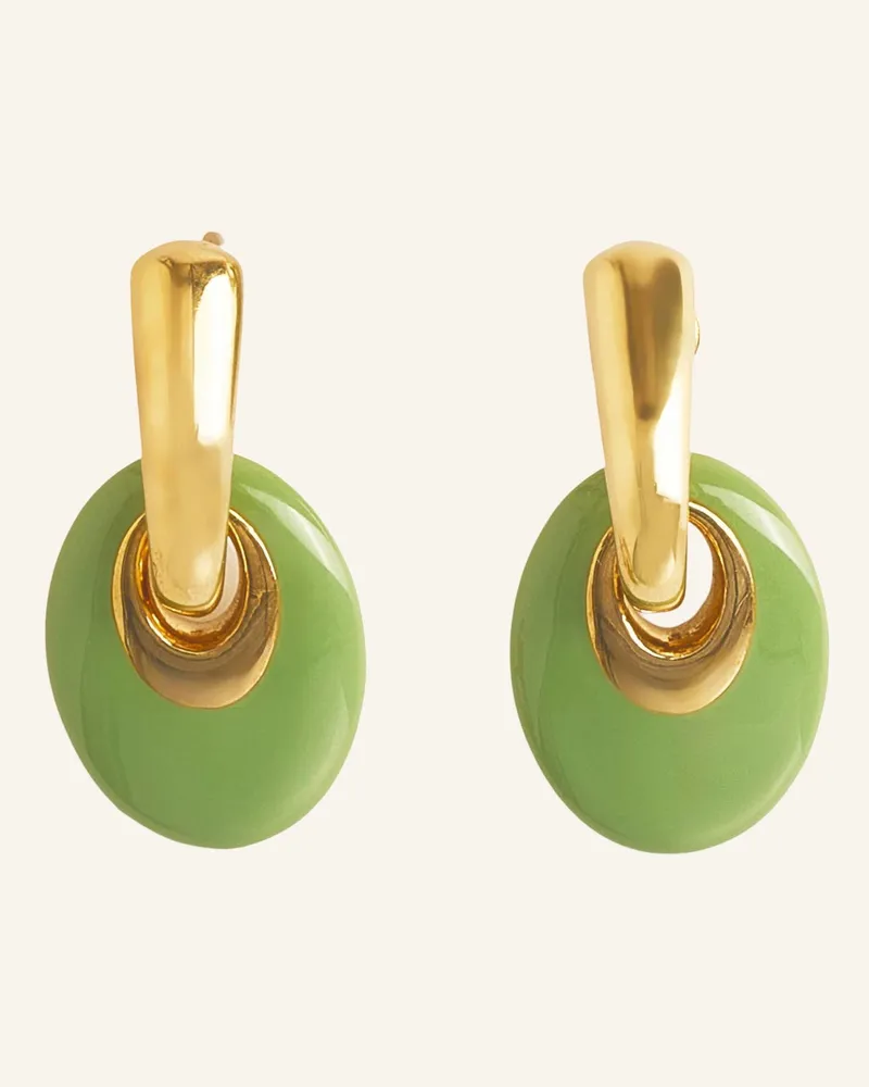POMPIDOU Ohrringe Jade By Glambou gold Gold
