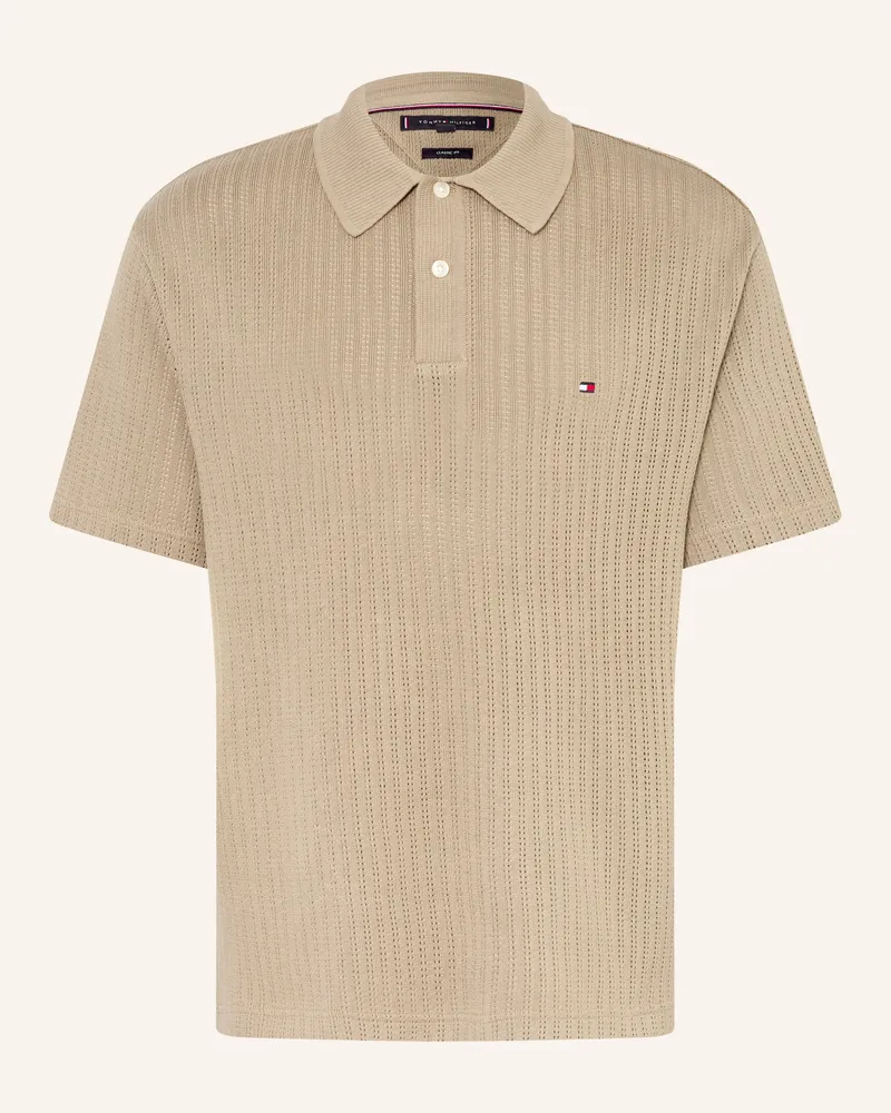 Tommy Hilfiger Strick-Poloshirt Classic Fit Grau
