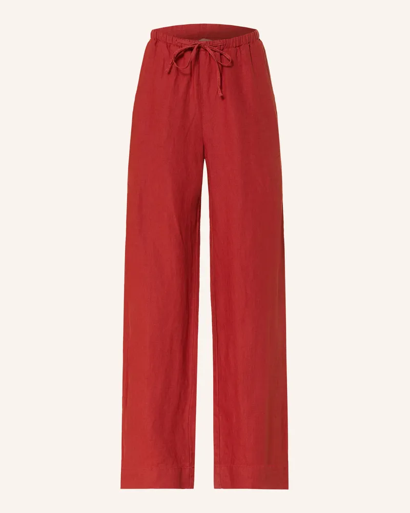 Marc O'Polo Leinenhose rot Dunkelrot