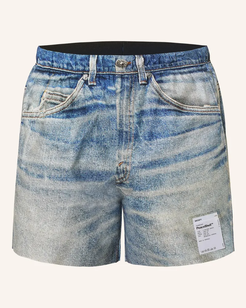 Satisfy Laufshorts Peaceshell blau Hellblau
