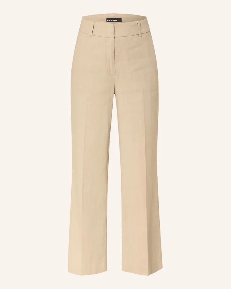 Cambio 7/8-Chino CALIFORNIA mit Leinen Beige