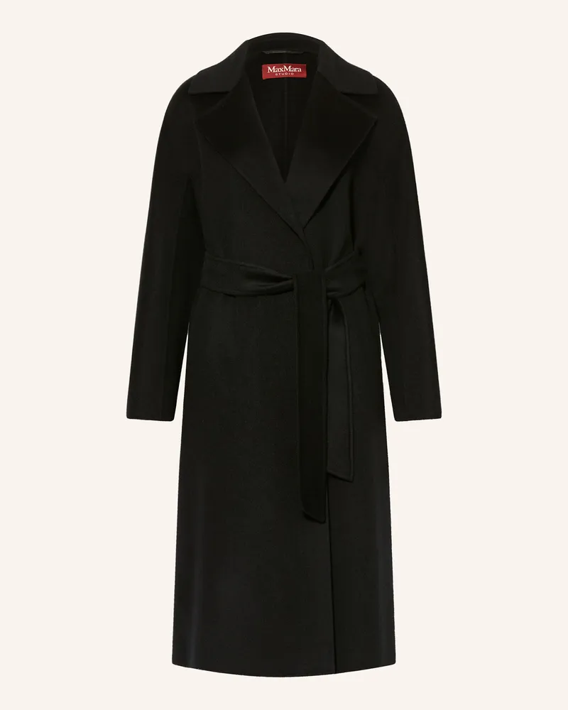 Max Mara Wollmantel Cles schwarz Schwarz