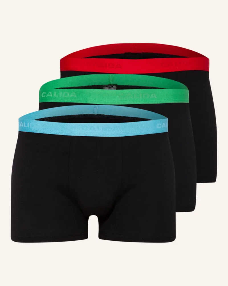 Calida 3er-Pack Boxershorts NATURAL BENEFIT Grün