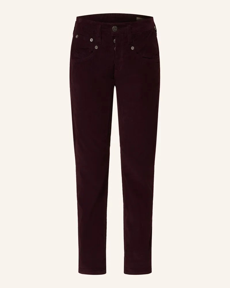 Herrlicher 7/8-Cordhose SHYRA Dunkelrot