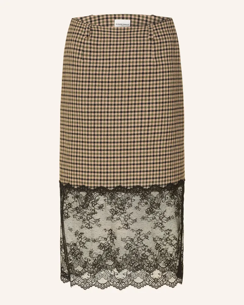 Claudie Pierlot Rock Mit Spitze beige Beige