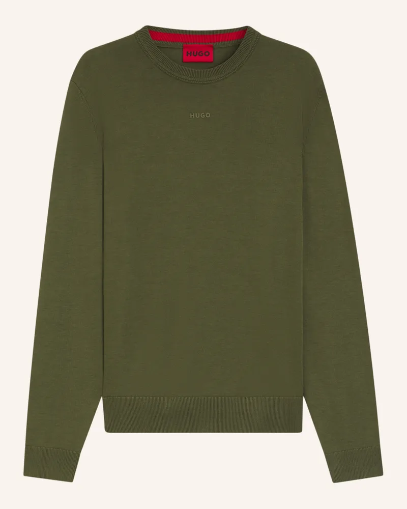 HUGO BOSS Pullover San Cassius-c2 Slim Fit gruen Grün
