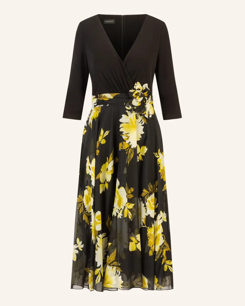 Apart Chiffonkleid Schwarz