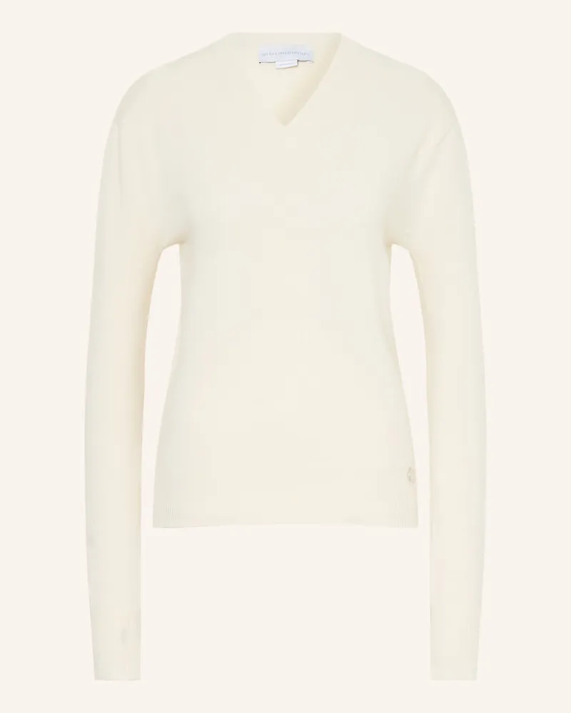 Stella McCartney Pullover Mit Cashmere weiss Ecru