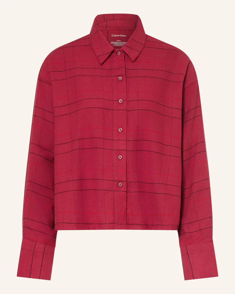Calvin Klein Schlafshirt rot Dunkelrot