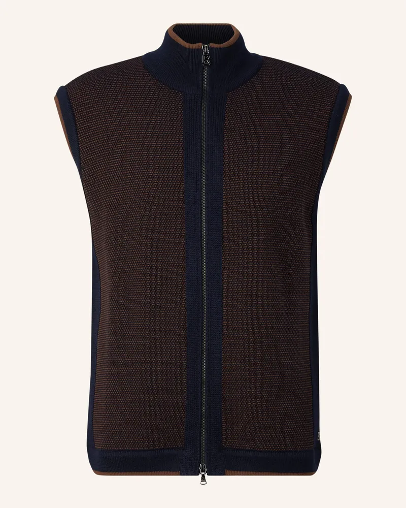 Bogner Strickweste Enzo blau Blau