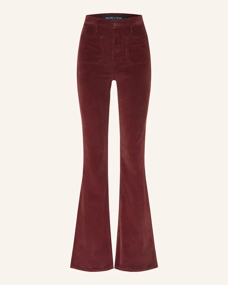 Veronica Beard Cordhose Beverly rot Dunkelrot