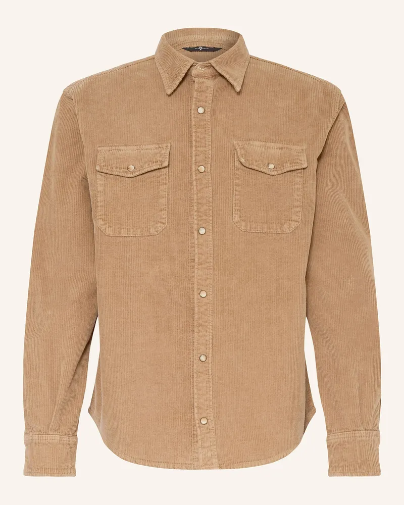 7 for all mankind Cord-Overshirt Beige