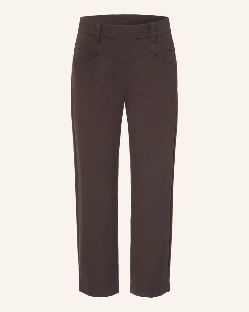 Cambio 7/8-Hose Elin Aus Jersey braun Dunkelbraun