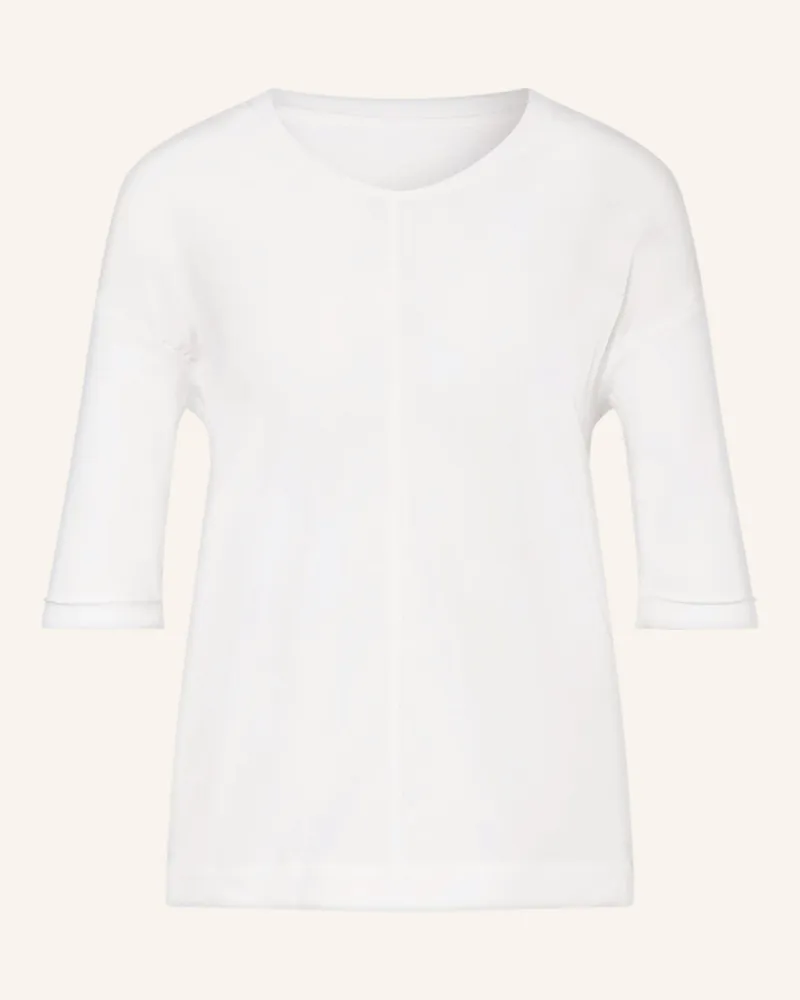 Marc Cain Blusenshirt Mit 3/4-Arm Im Materialmix weiss Creme