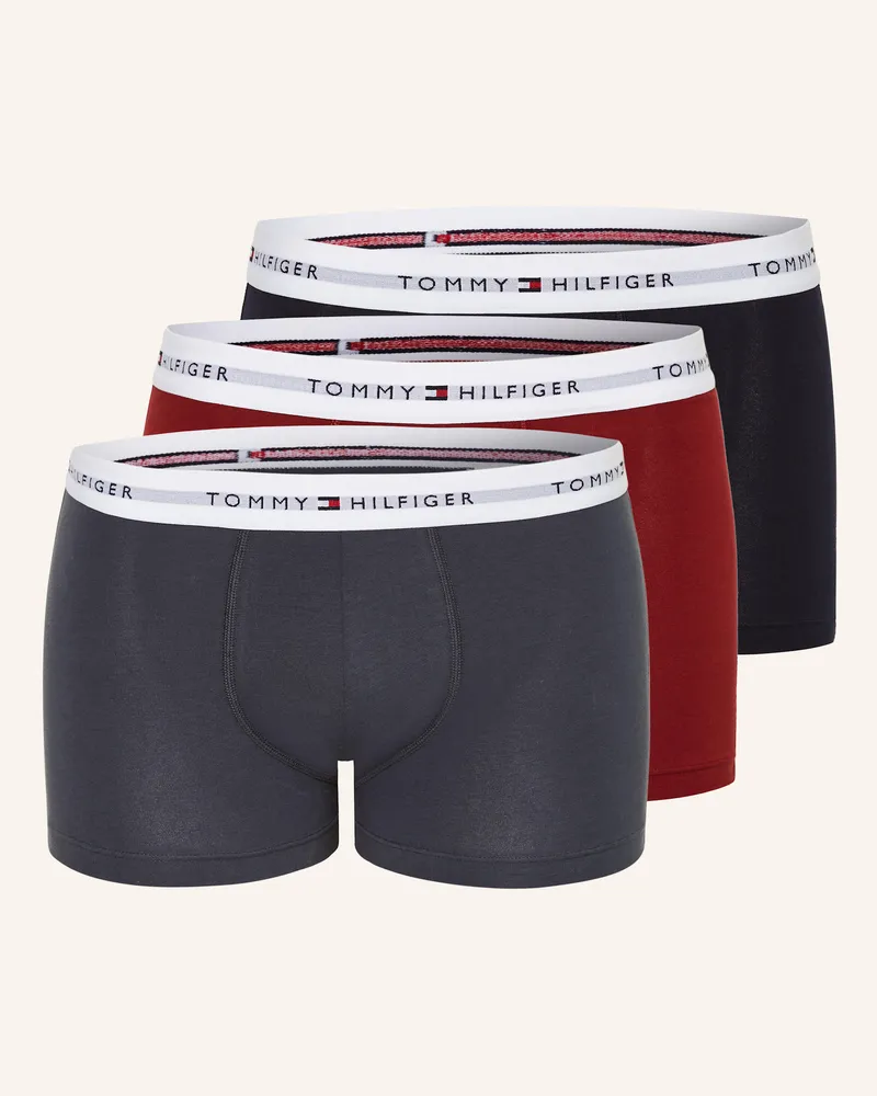 Tommy Hilfiger 3er-Pack Boxershorts Dunkelrot
