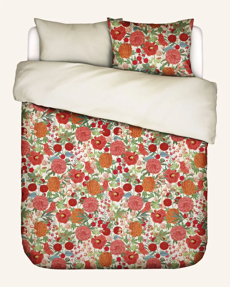 Essenza Bettwäsche FLORENTIEN zum Wenden Dunkelrot