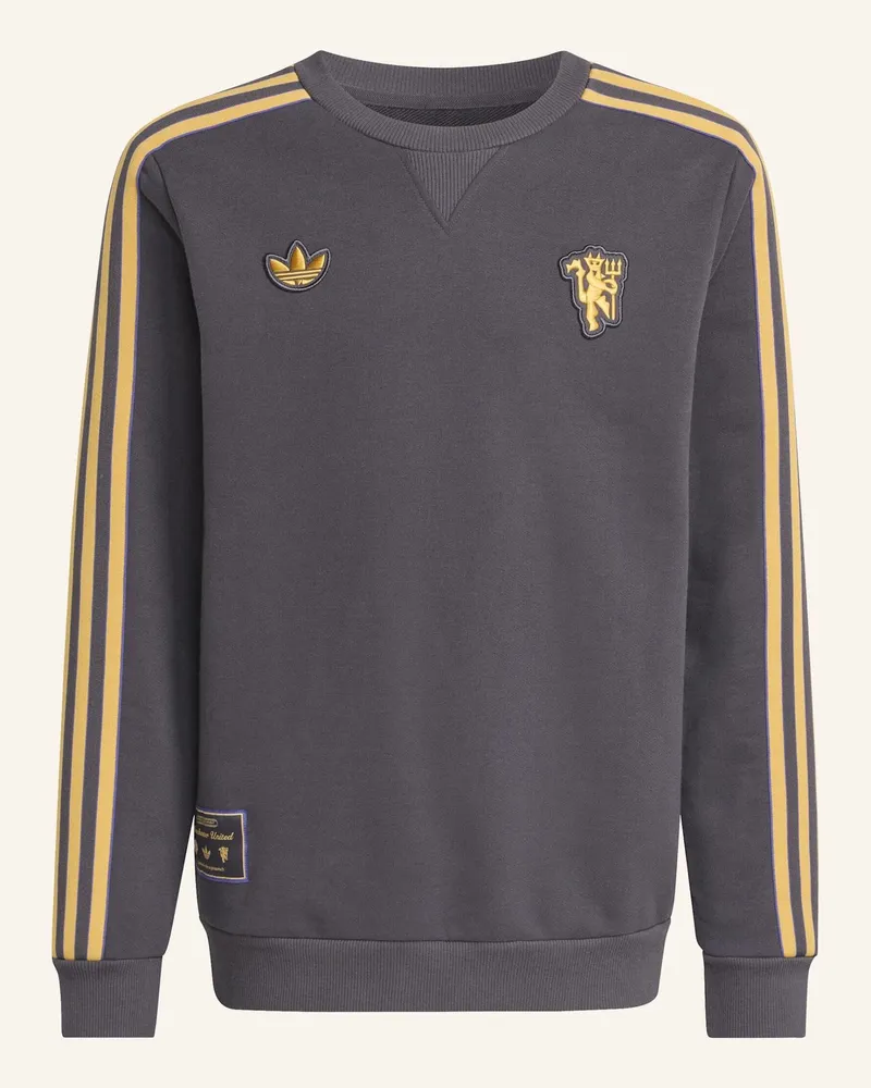 adidas MANCHESTER UNITED TERRACE ICONS SWEATSHIRT FÜR KINDER Schwarz