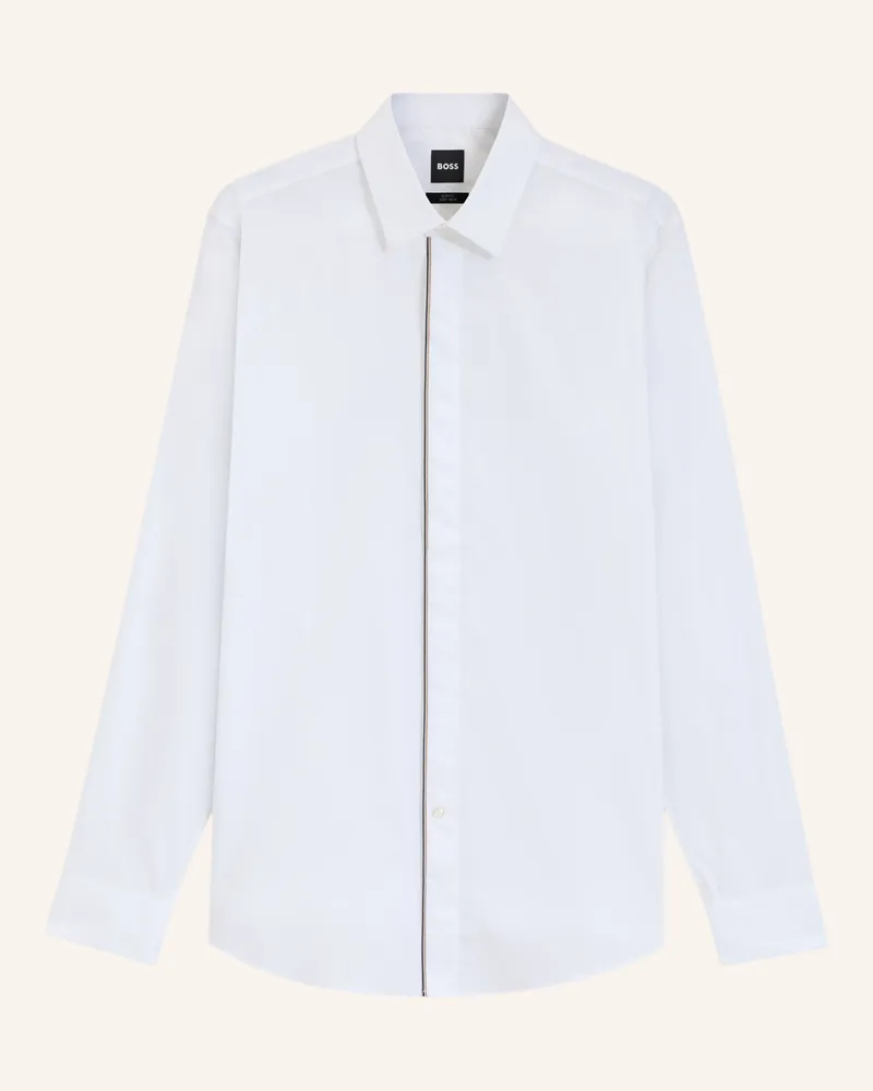 HUGO BOSS Business Hemd H-HANK-PARTY7-253 Slim Fit Weiss