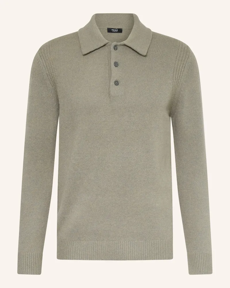 Reiss Strick-Poloshirt DEANSGATE Hellgrün