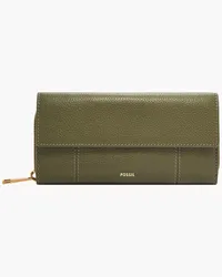 Fossil Flap Clutch Jori Lodengrün