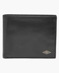 Fossil Bifold Ryan RFID Münzfach groß Schwarz