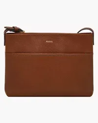 Fossil Small Crossbody Phoebe Mittelbraun