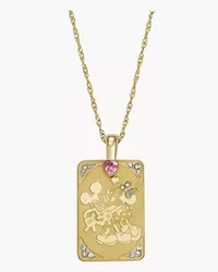 Fossil Special Edition Kette Disney Anhänger Edelstahl farben - farben Gold