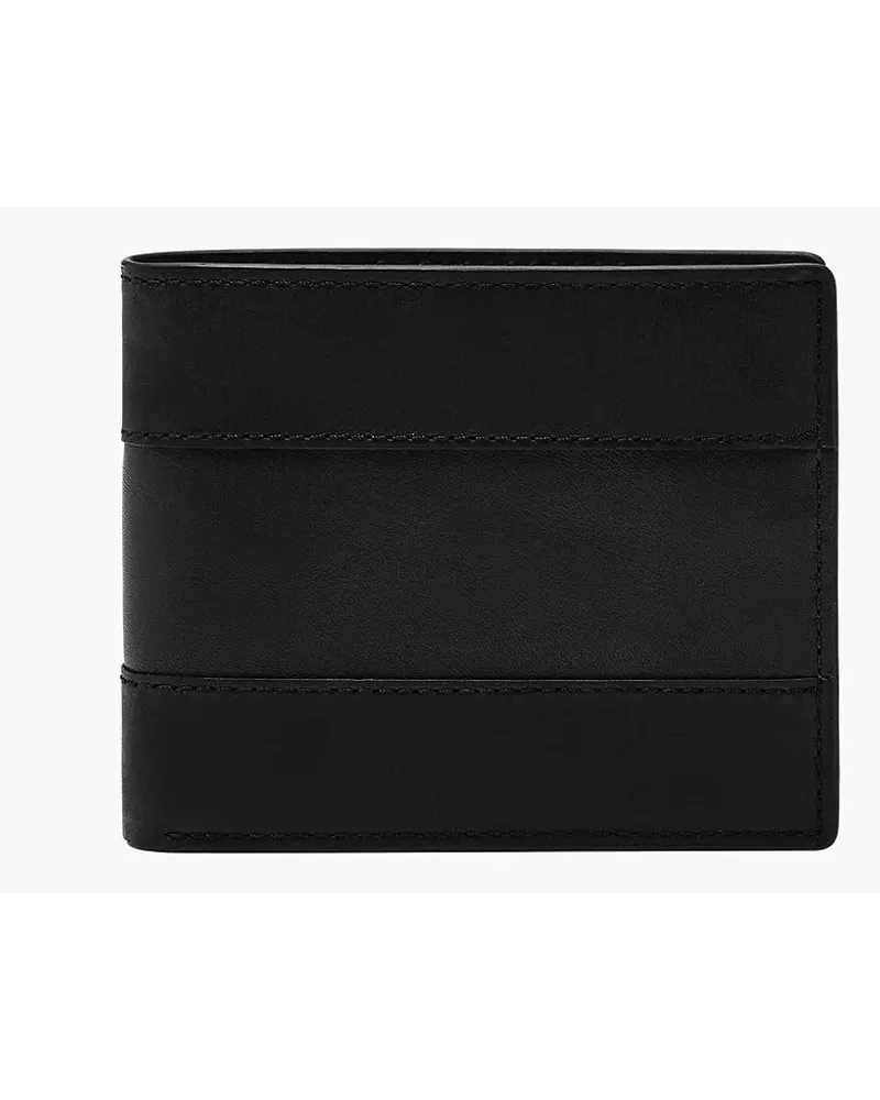 Fossil Bifold Everett Flip ID Schwarz