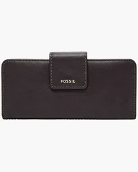 Fossil Geldbörse Madison - Slim Clutch Schwarz