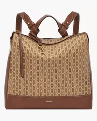 Fossil Small Backpack Elina Beige