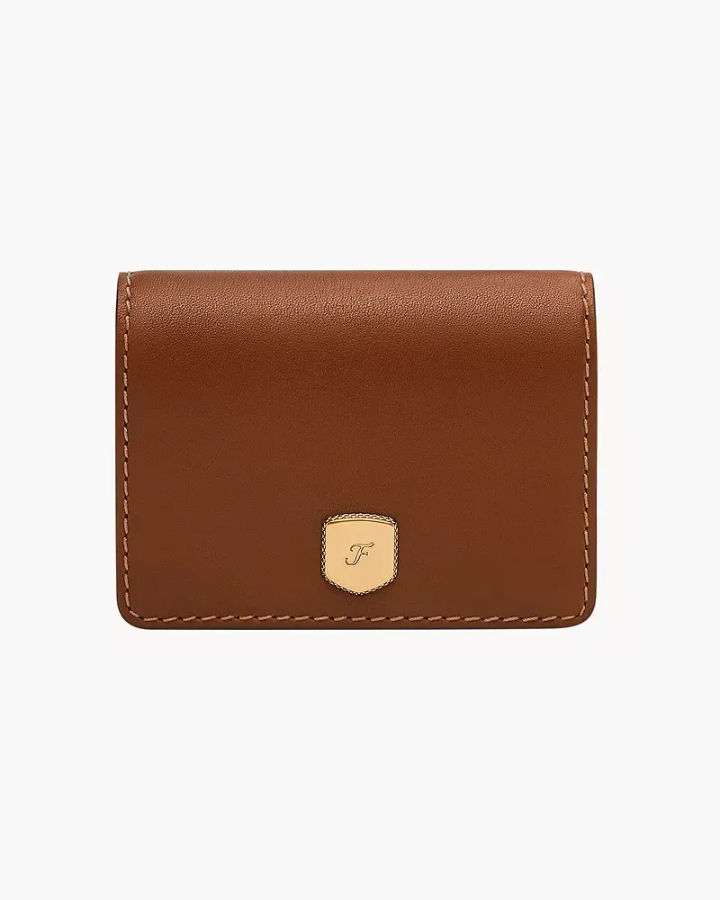 Fossil Small Flap Wallet Lennox Mittelbraun