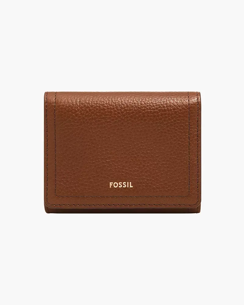 Fossil Trifold Logan RFID Mittelbraun