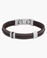 Fossil Armband Leather Essentials Leder Braun