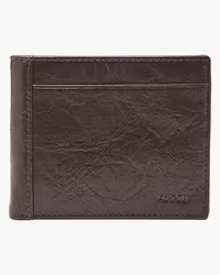 Fossil Bifold Neel Münzfach groß Braun