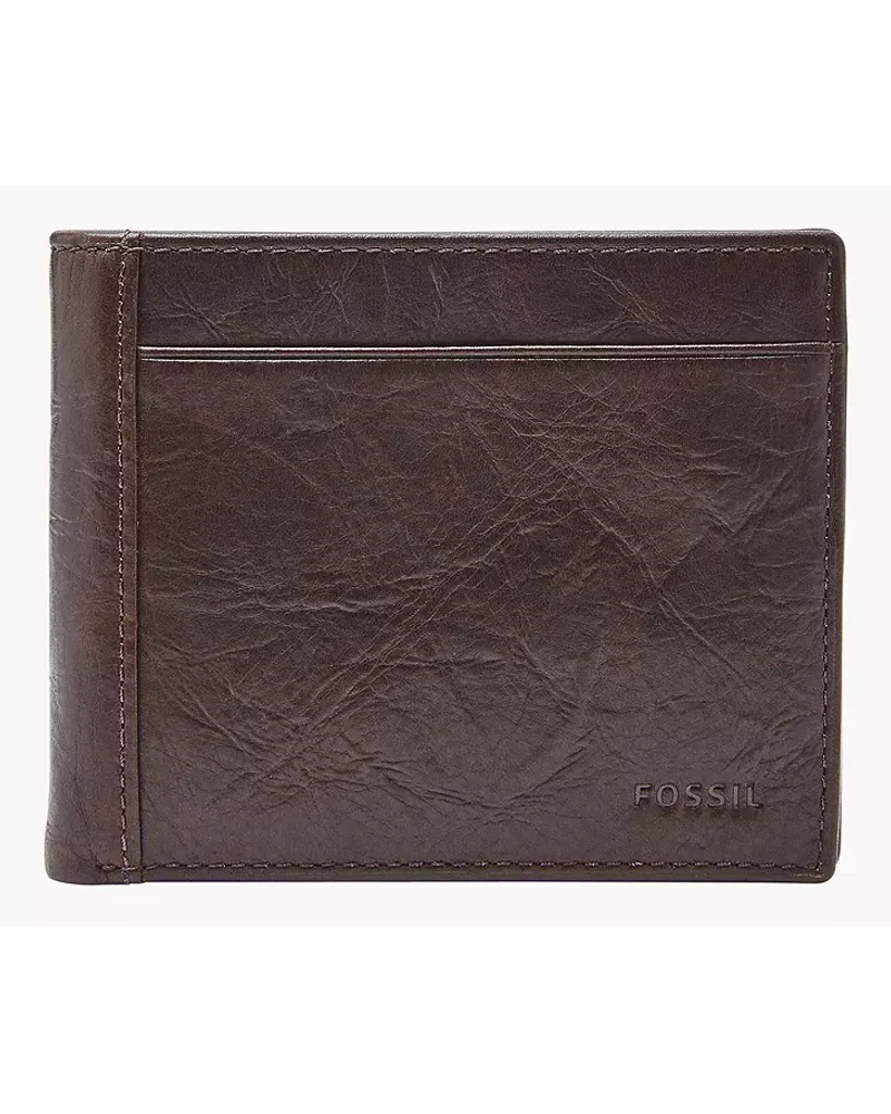 Fossil Bifold Neel Münzfach groß Braun