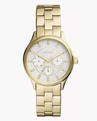 Fossil Uhr Modern Sophisticate Multifunktionswerk Edelstahl farben Gold