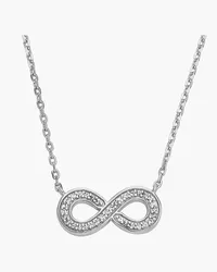 Fossil Kette Infinity Anhänger Sterling - farben Silber