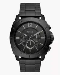 Fossil Uhr Chronograph Privateer Edelstahl Schwarz