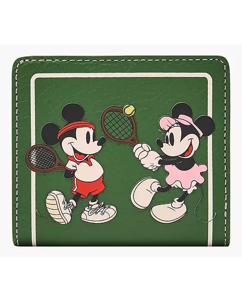 Fossil Small Bifold Disney Mickey Mouse Tennis Grün