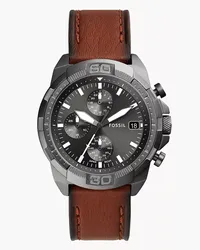 Fossil Uhr Chronograph Bronson LiteHide-Leder Braun