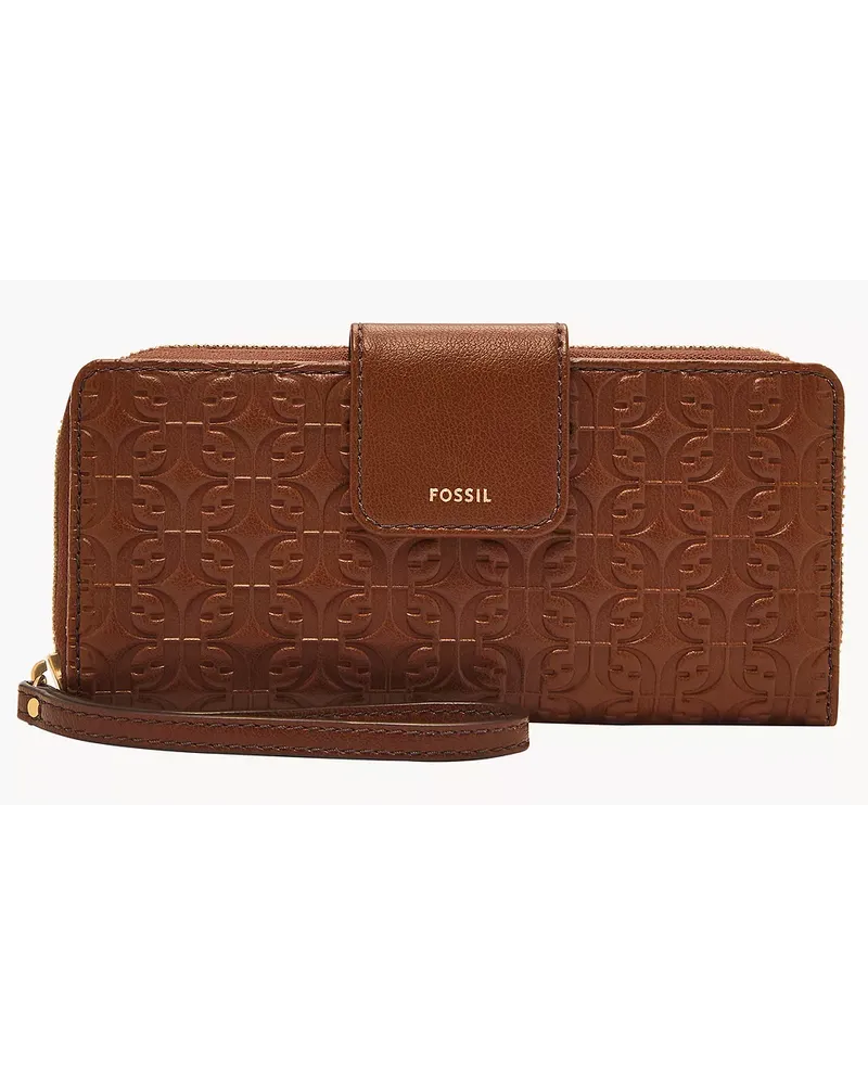 Fossil Zip Clutch Madison Schwarze