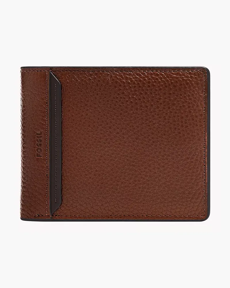 Fossil Bifold Huntington Flip ID Mittelbraun