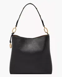 Fossil Bucket Shoulder Bag Jessie LiteHide-Leder Schwarz