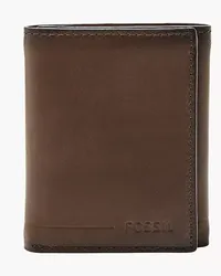 Fossil Geldbörse Allen - RFID Trifold Dunkelbraun