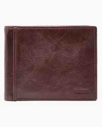 Fossil Bifold Ingram RFID Flip ID Braun